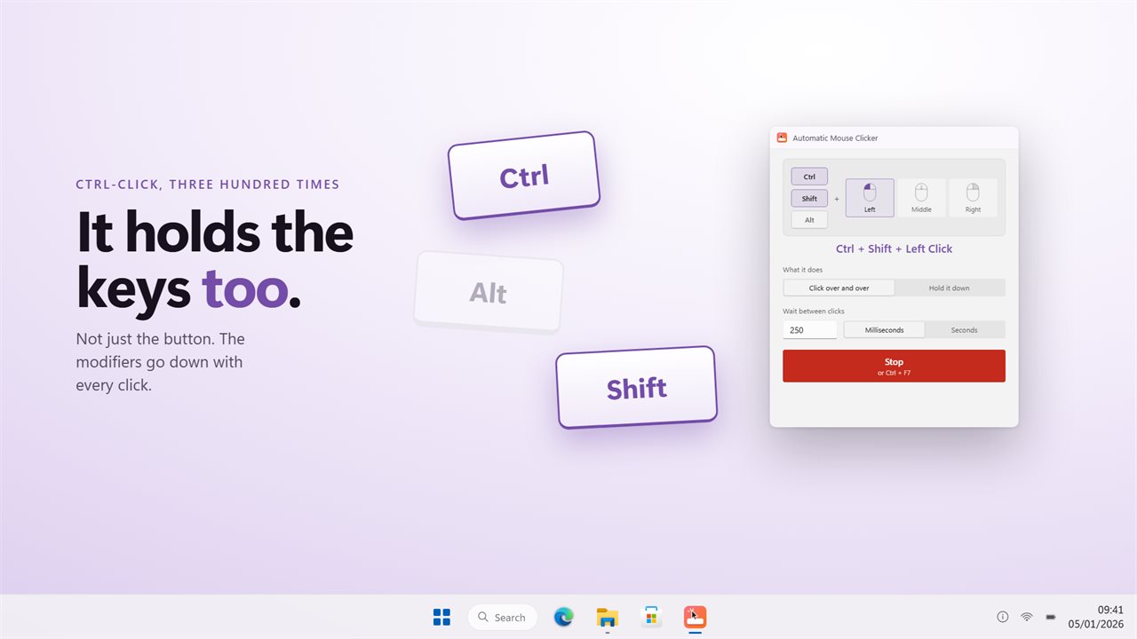It holds the keys too, not just the button.