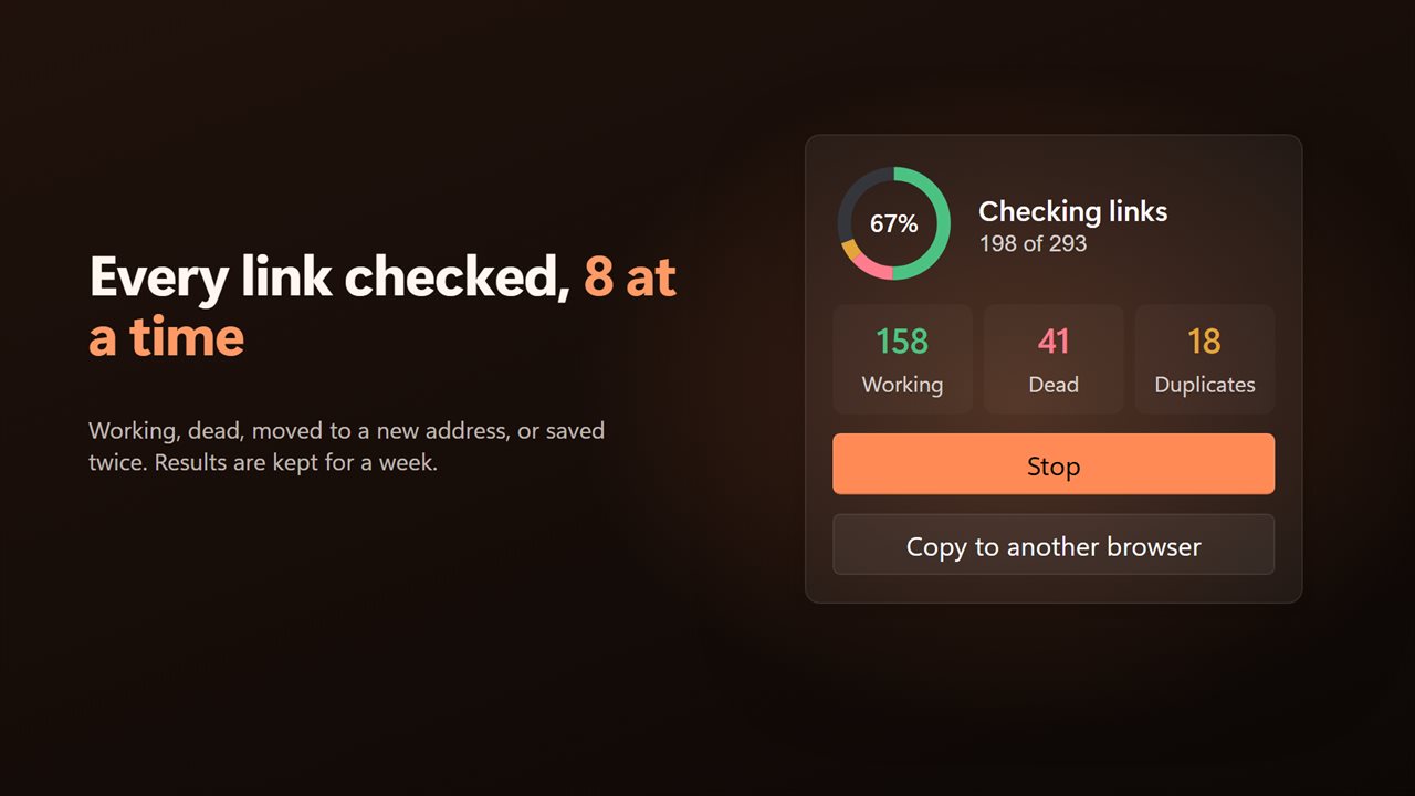 Check every link and see which still work.