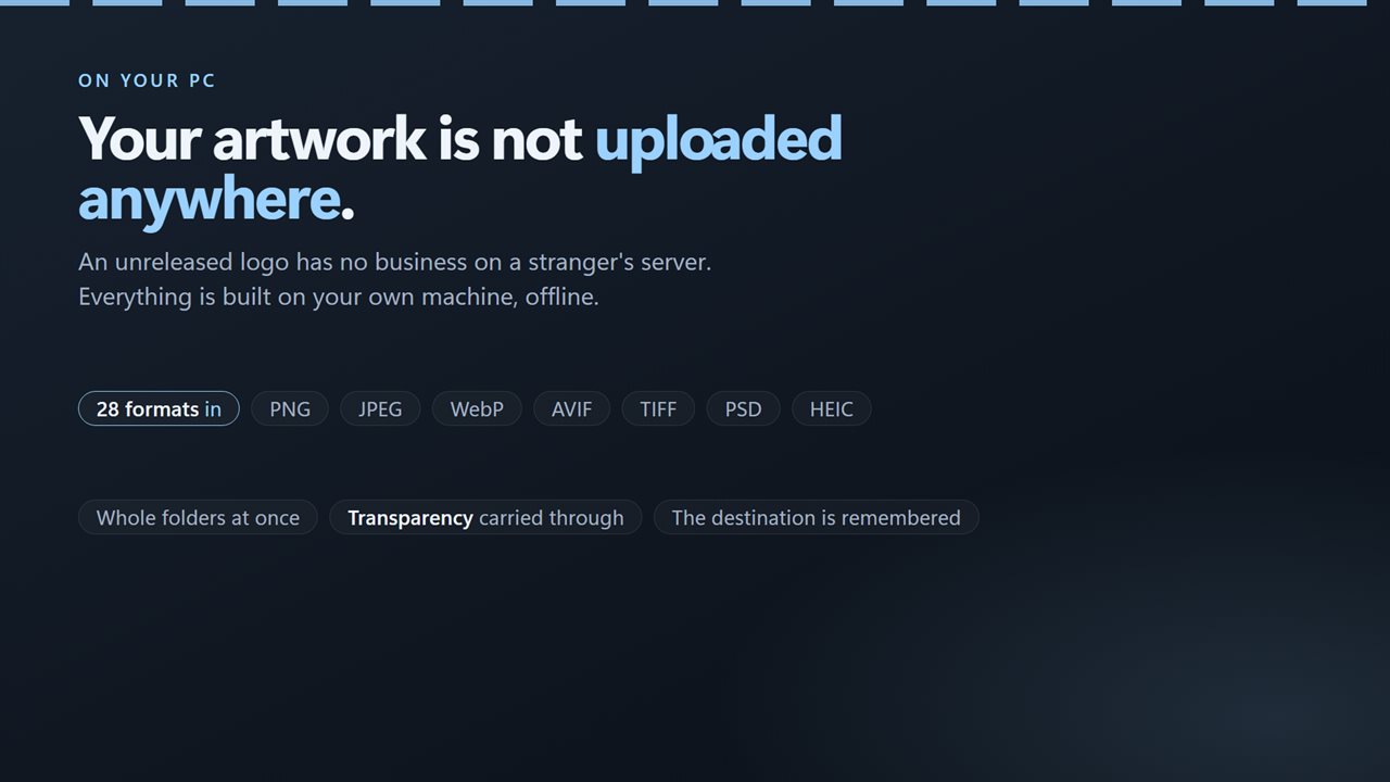 Your artwork is not uploaded anywhere.