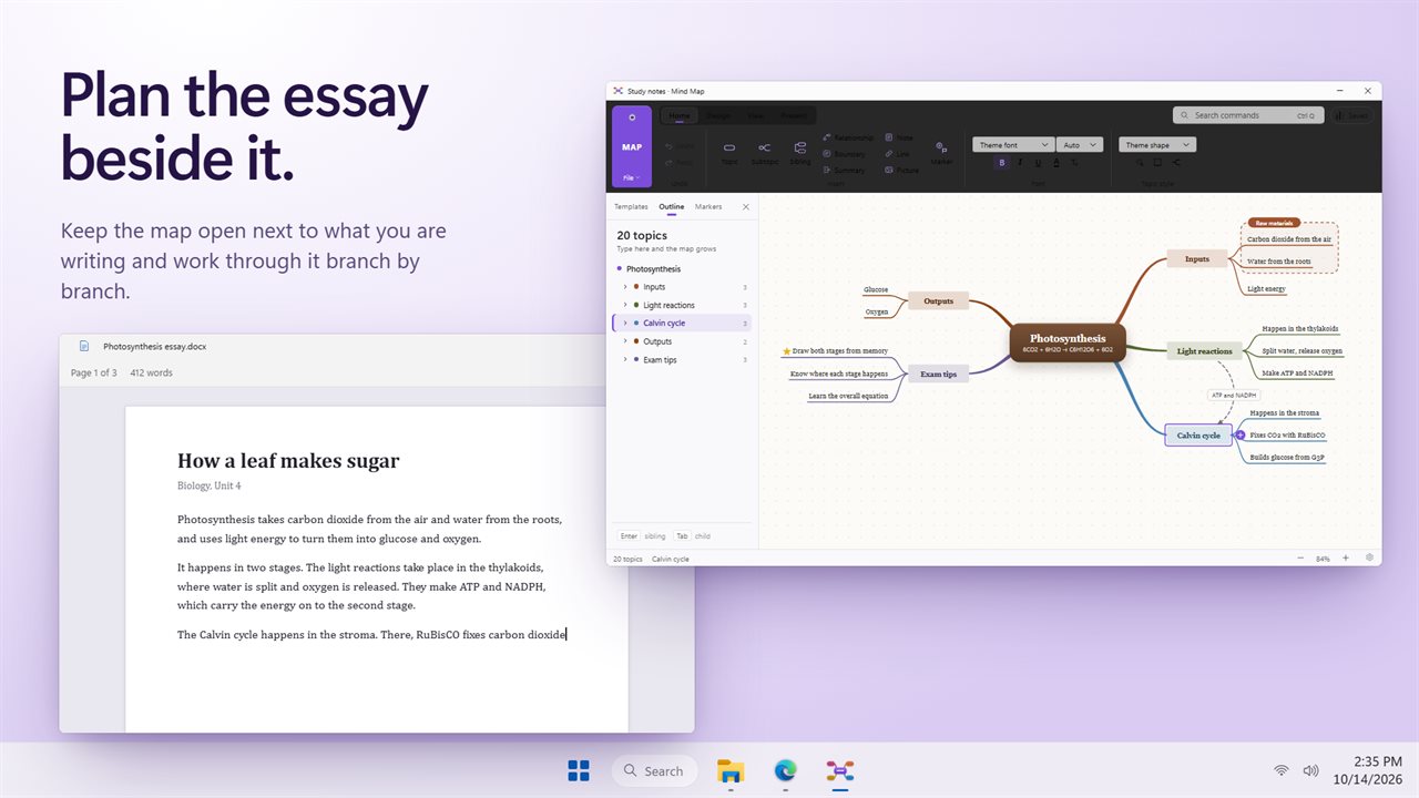 Keep the map beside the essay or report you are writing.
