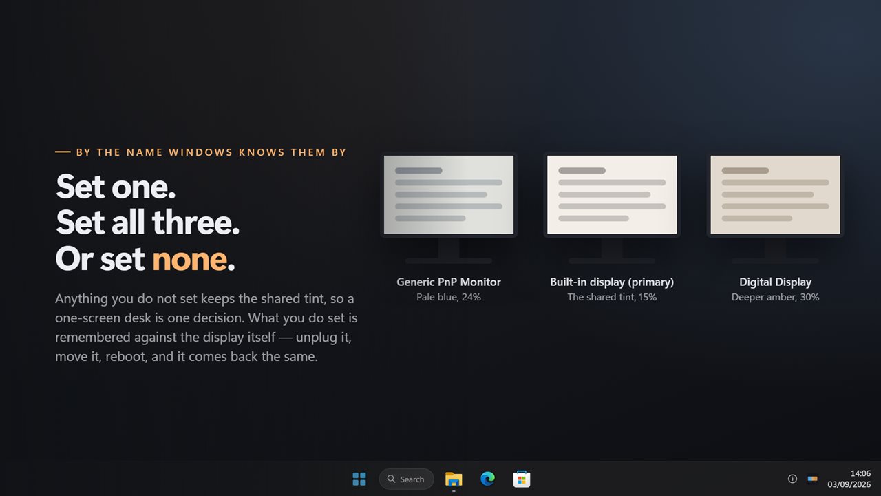 Listed by the name Windows knows them by.